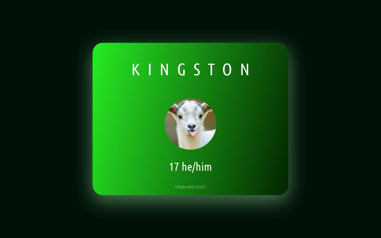 Carrd profile picture for @goats